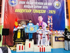 Read more about the article 6Г ангийн сурагч М.Тэмүүлэн Алтан медаль хүртлээ.